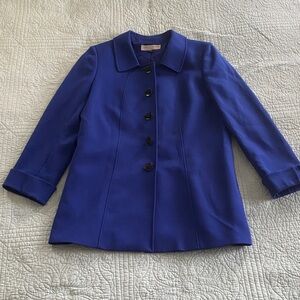Chic Royal Blue Women's Blazer Coat